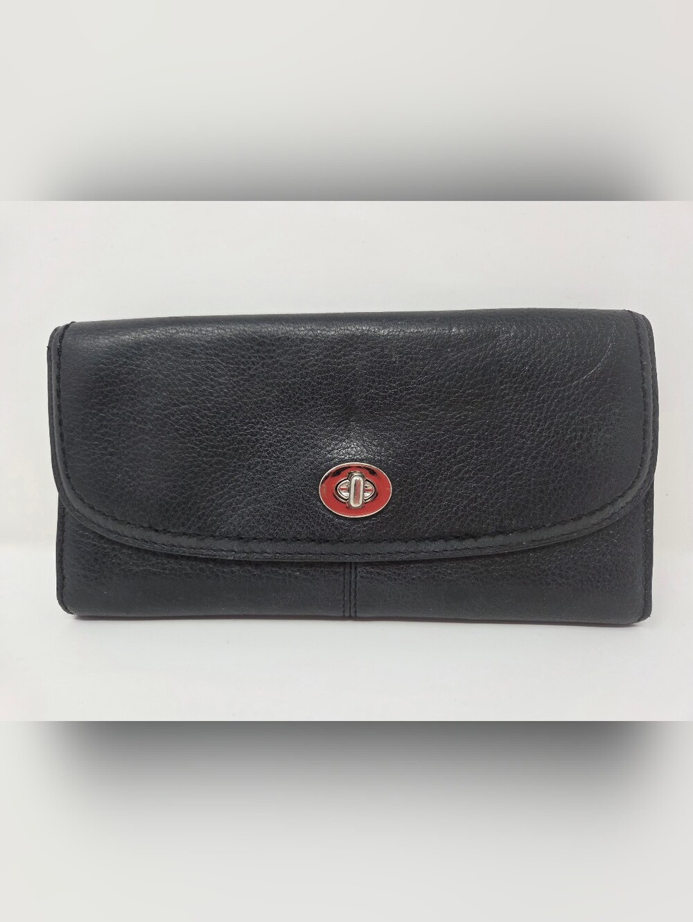 Coach Park Leather Turnlock Slim Envelope Wallet